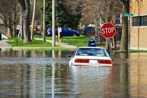 Flood Scene in Watsonville, Santa Cruz County, CA  Provided by Dwight Lynn Insurance Agency, Inc.